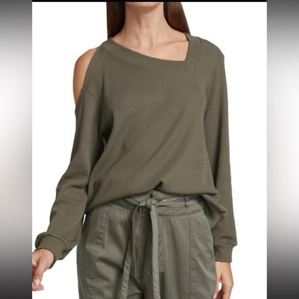 LNA Gray Long Sleeve Relaxed Top